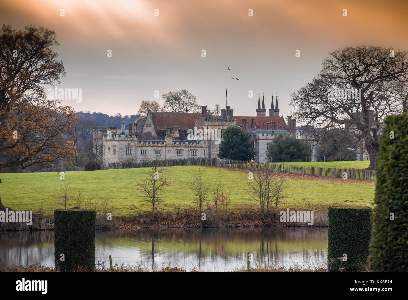 Penshurst Place Tonbridge Kent autumn colours winter walk tourist