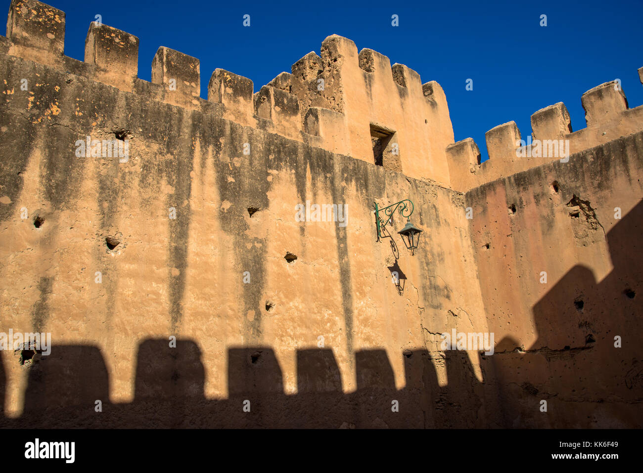 wall of mediëval castle in Taroudant, Maroc Stock Photo