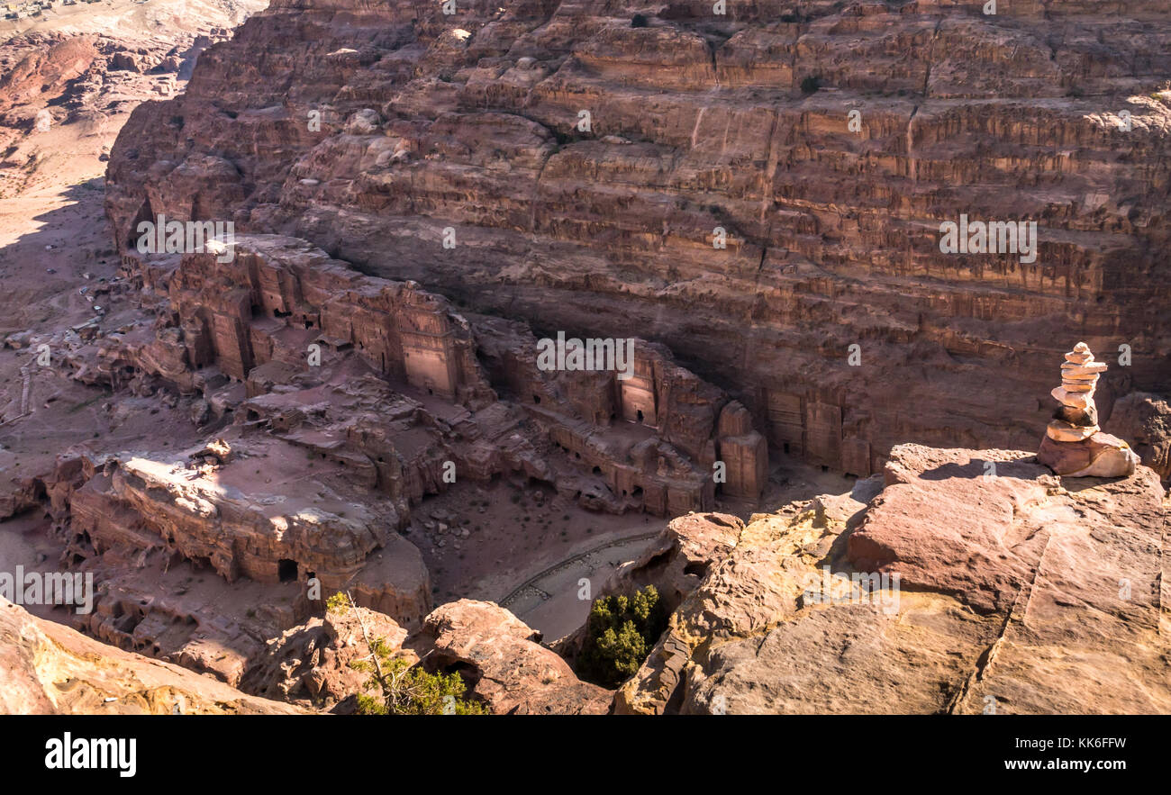 Distant view of petra tombs hi-res stock photography and images - Alamy