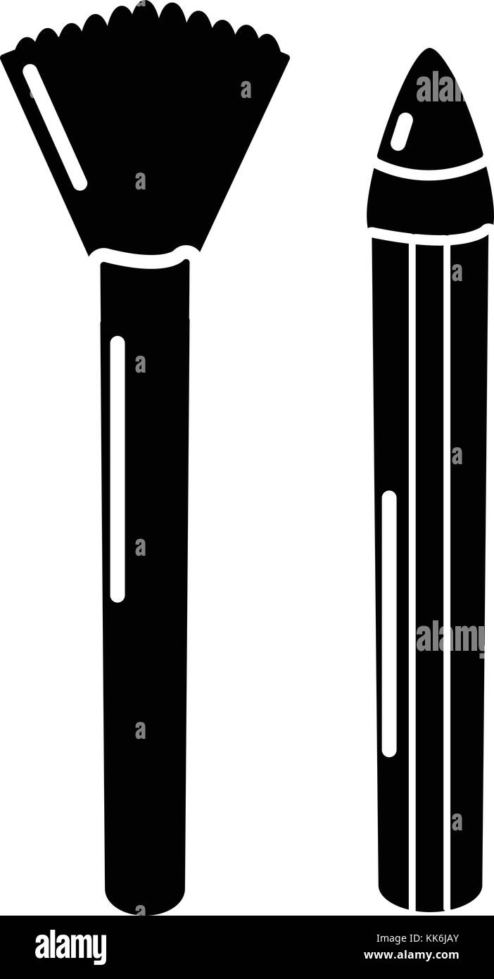 Brush pencil icon, simple black style Stock Vector Image & Art Alamy