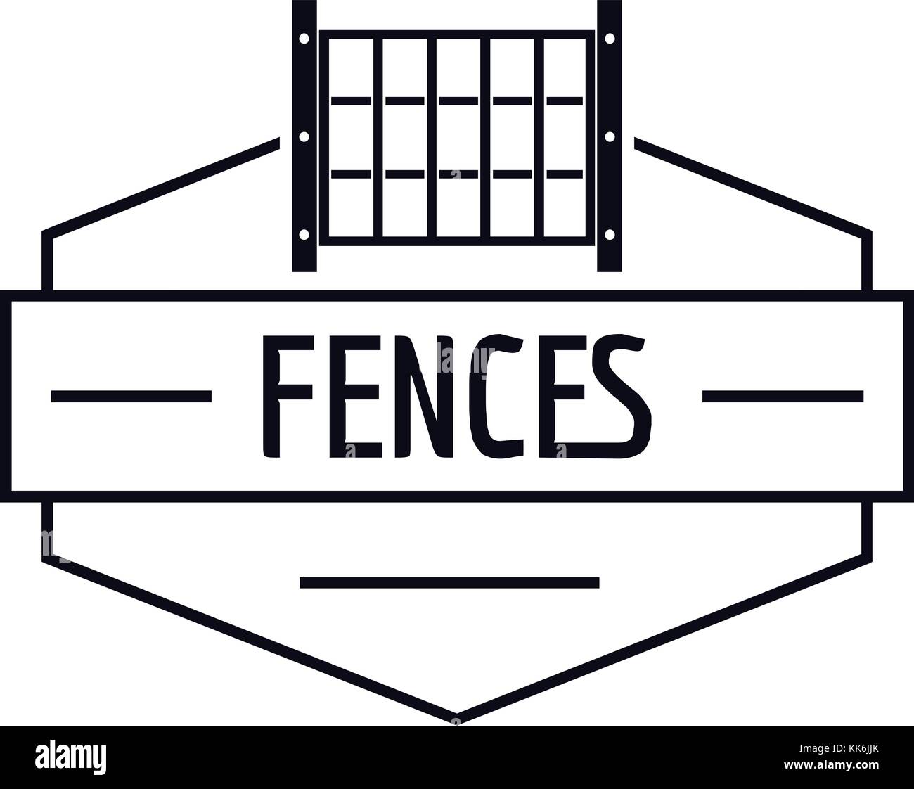Fence metal logo, simple black style Stock Vector Image & Art Alamy