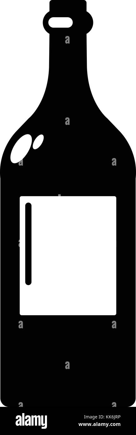 Alcohol bottle icon, simple style Stock Vector Image & Art - Alamy