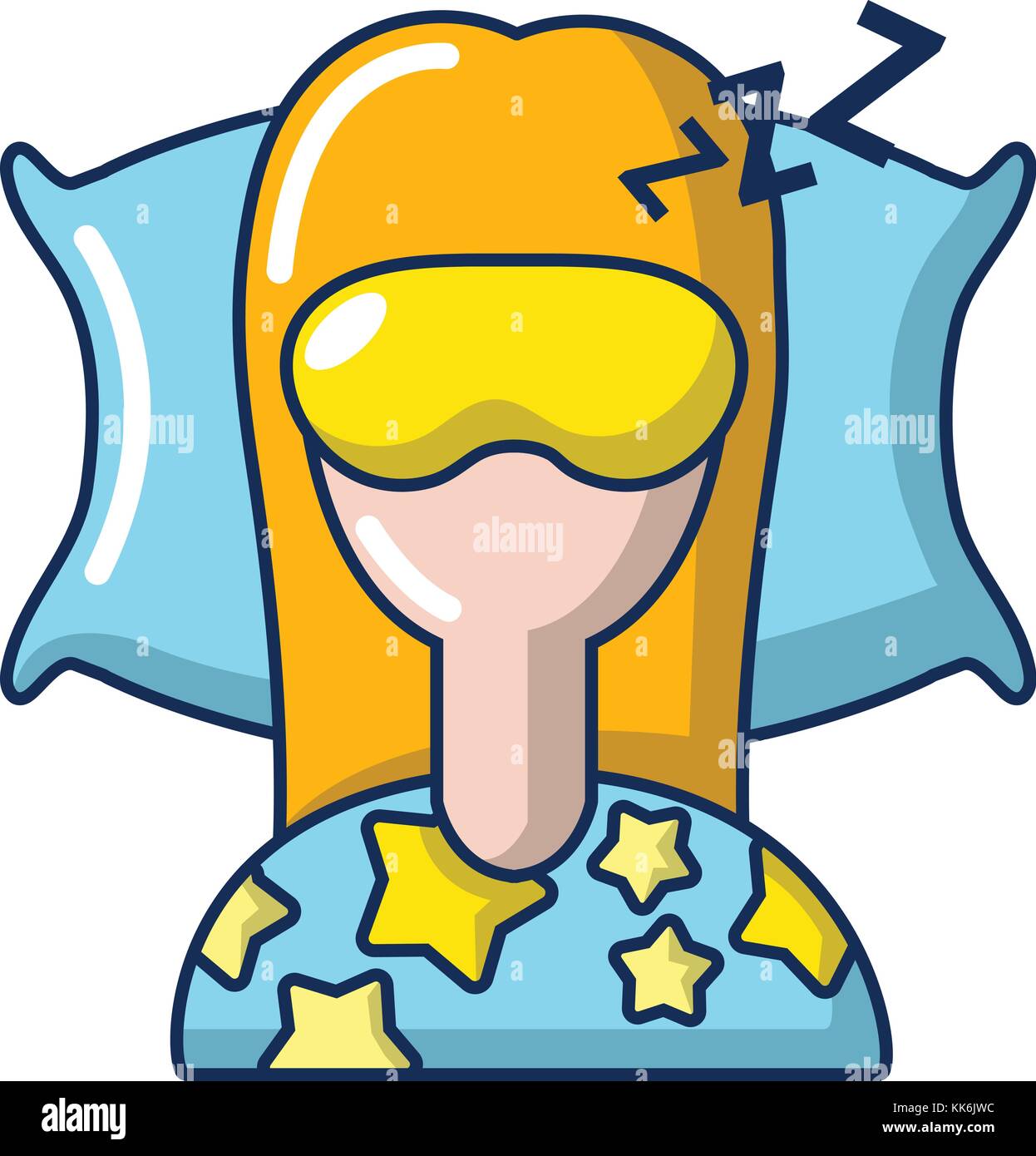 Sleeping woman icon, cartoon style Stock Vector Image & Art - Alamy