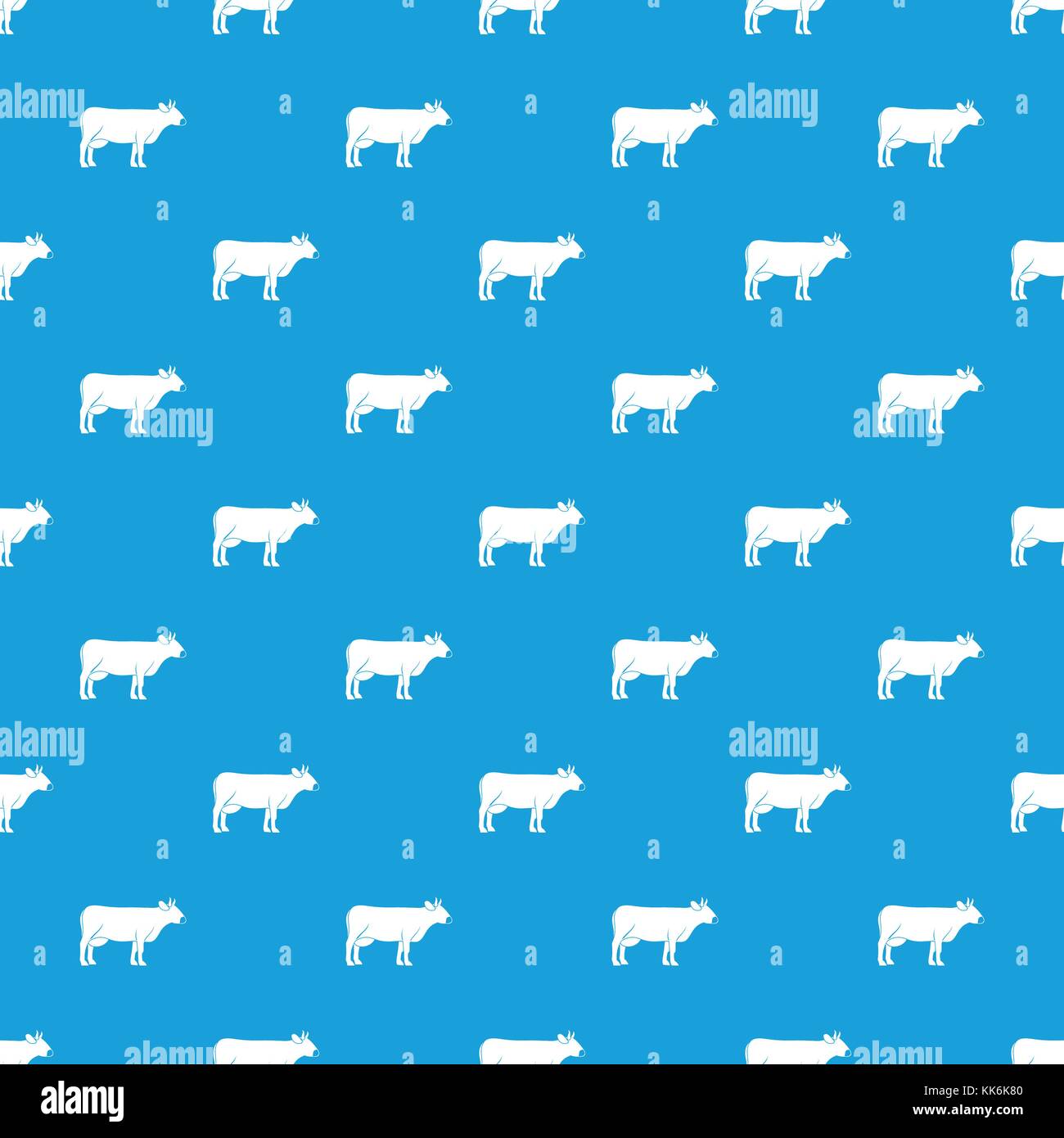 Cow pattern seamless blue Stock Vector Image & Art - Alamy