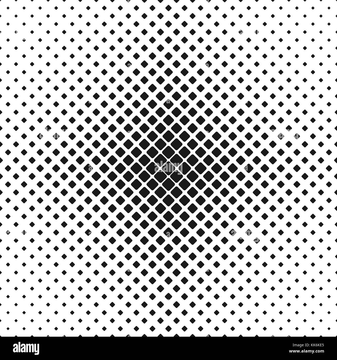 Geometric black and white rounded square pattern background - vector ...