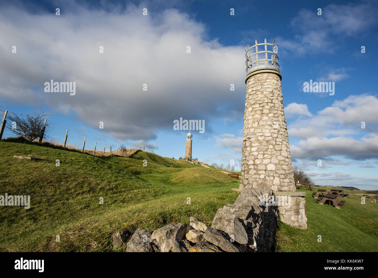 Crich Stand, Derbyshire Stock Photo