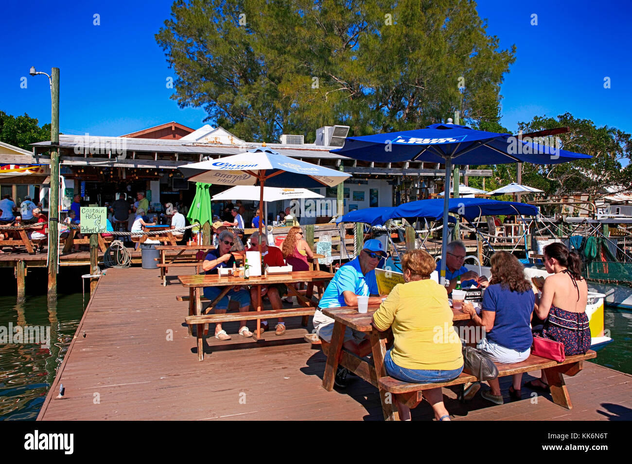 People enjoying lunch at the StarFish Company fish restaurant in