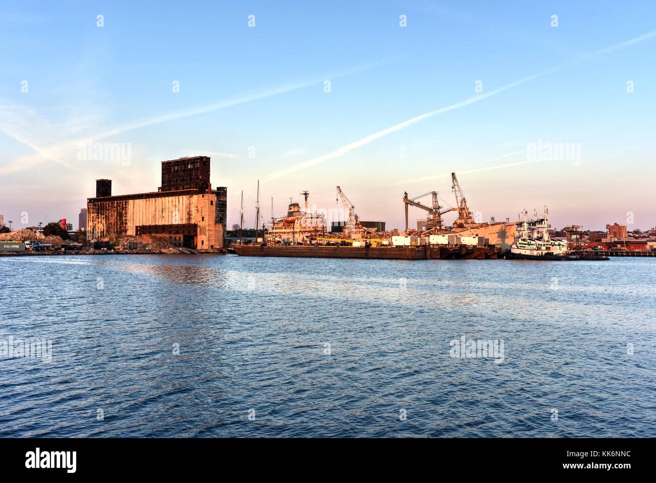 The Red Hook Grain Terminal in the Red Hook neighborhood of Brooklyn