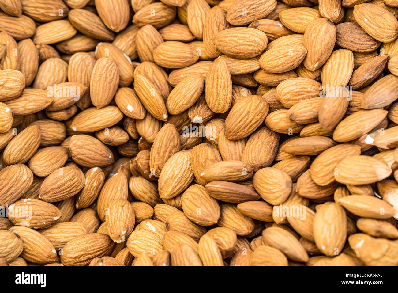 Almond nuts. Food background Stock Photo - Al…