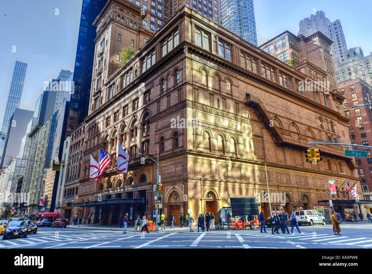 Carnegie Hall in Manhattan, New York City, USA. Carnegie Hall is a concert venue in Midtown Manhattan in New York City Stock Photo