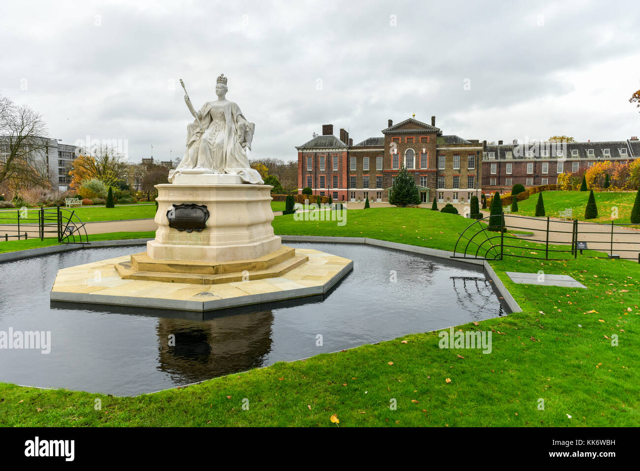 Queen Victoria Statue around Kensington Palace in Hyde Park, London