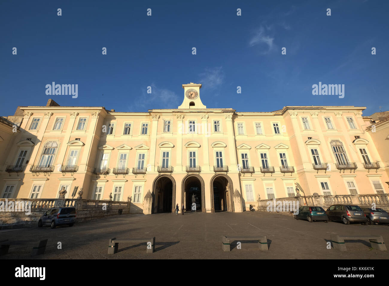 The Royal Palace of Portici (Reggia di Portici or Palazzo Reale di Portici)Portici, Naples Italy Stock Photo