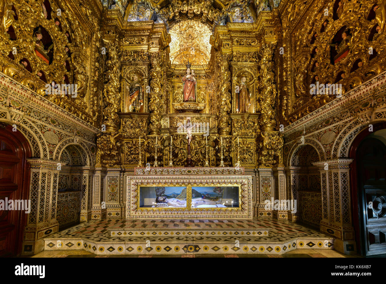 Lisbon, Portugal - November 25, 2016: Church of Saint Roch or Igreja de Sao Roque in Lisbon, Portugal. Stock Photo