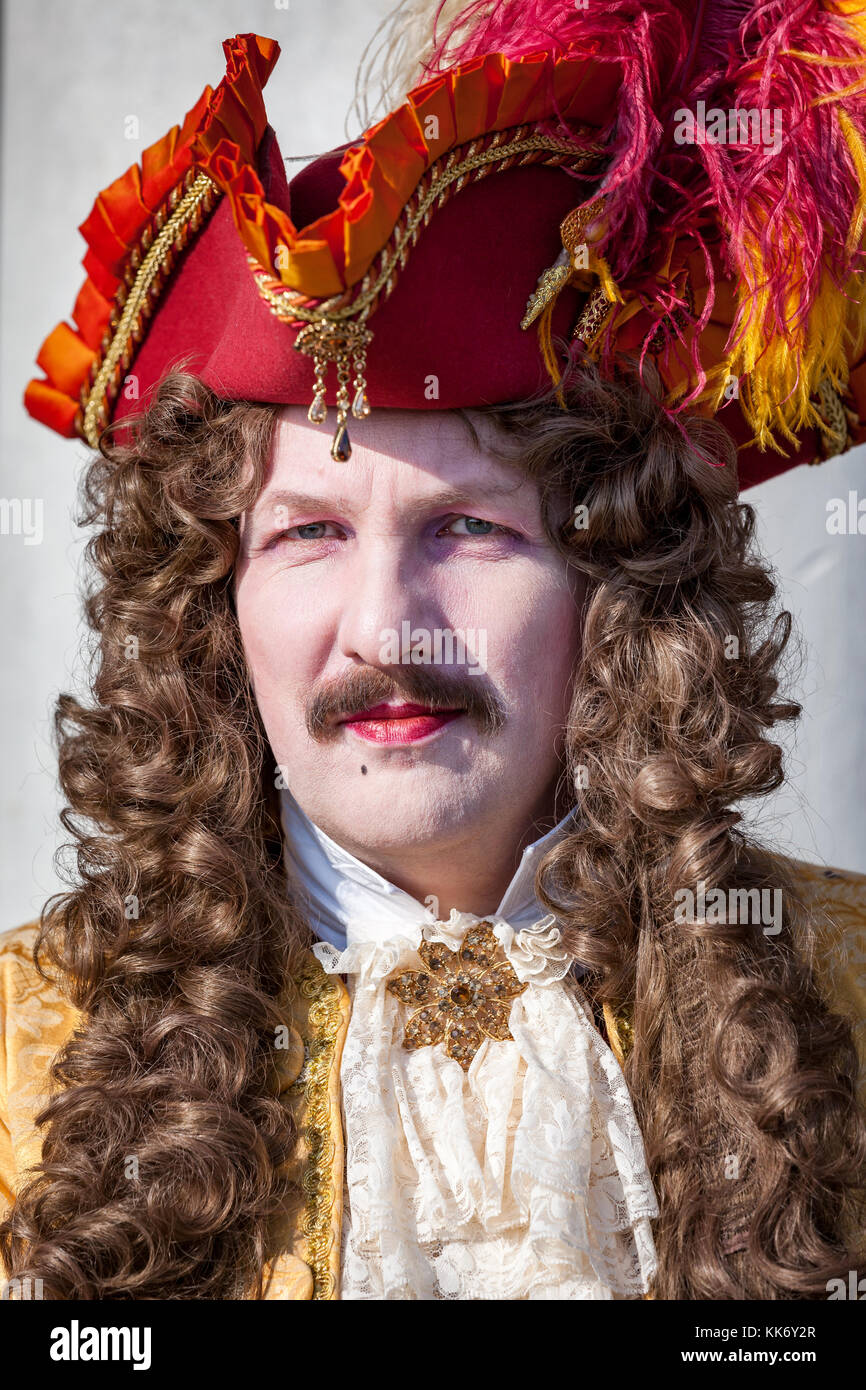 A man dressed up for the Carnival in Venice, Italy Stock Photo - Alamy