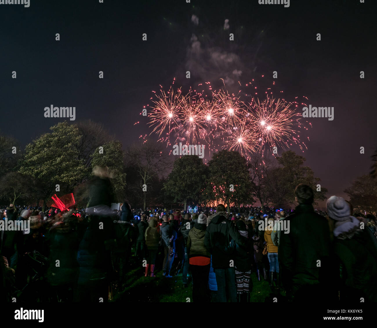 Buile Hill Fireworks 2017 Stock Photo Alamy