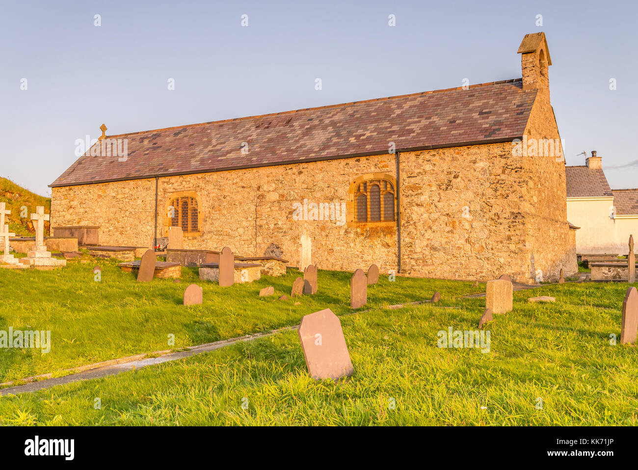 Llanbadrig Church; Cemaes; Anglesey; Wales; UK Stock Photo Alamy