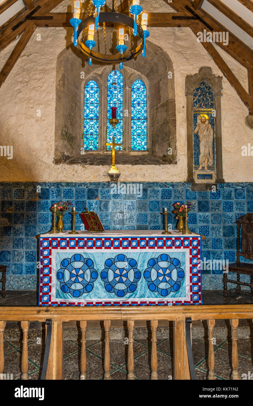 Llanbadrig Church; Cemaes; Anglesey; Wales; UK Stock Photo Alamy