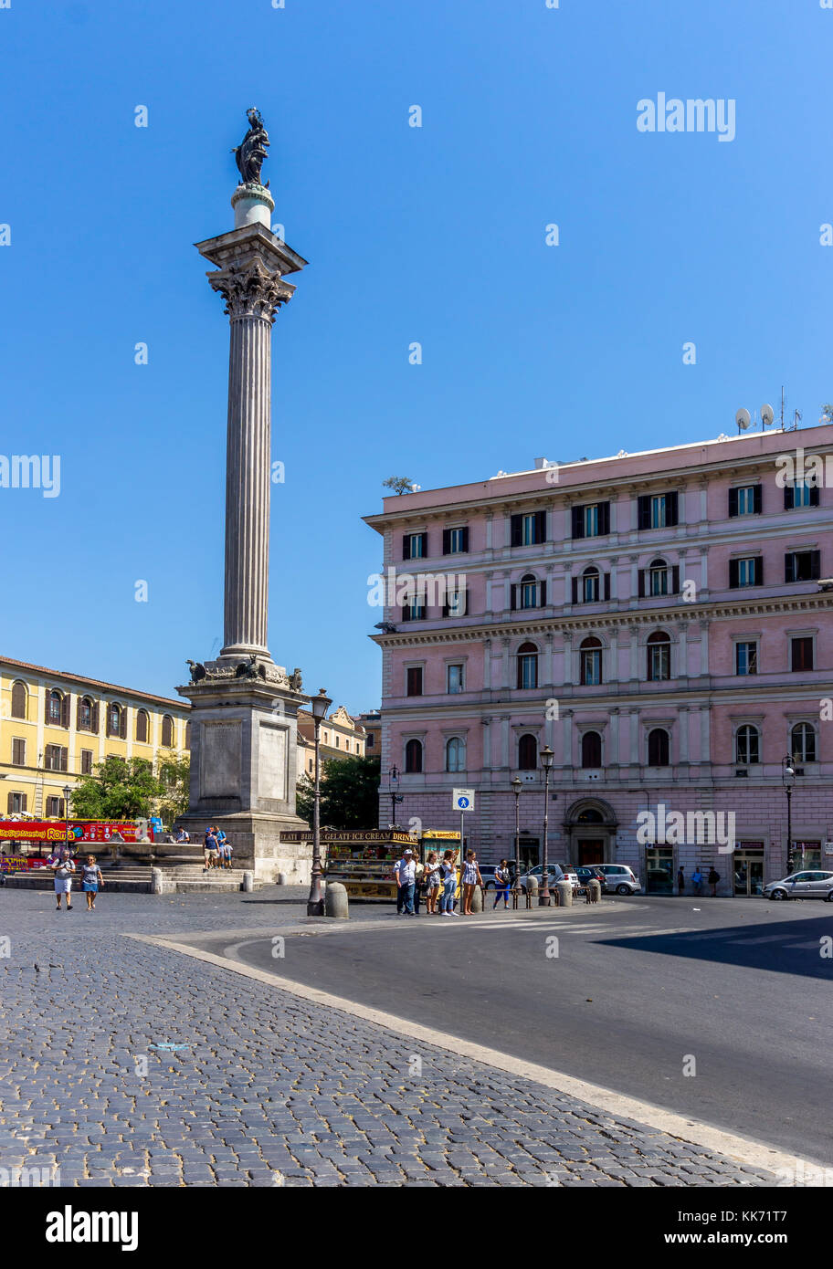 Piazza di S. Maria Maggiore, 42, 00100 Roma RM, Italy Stock Photo - Alamy