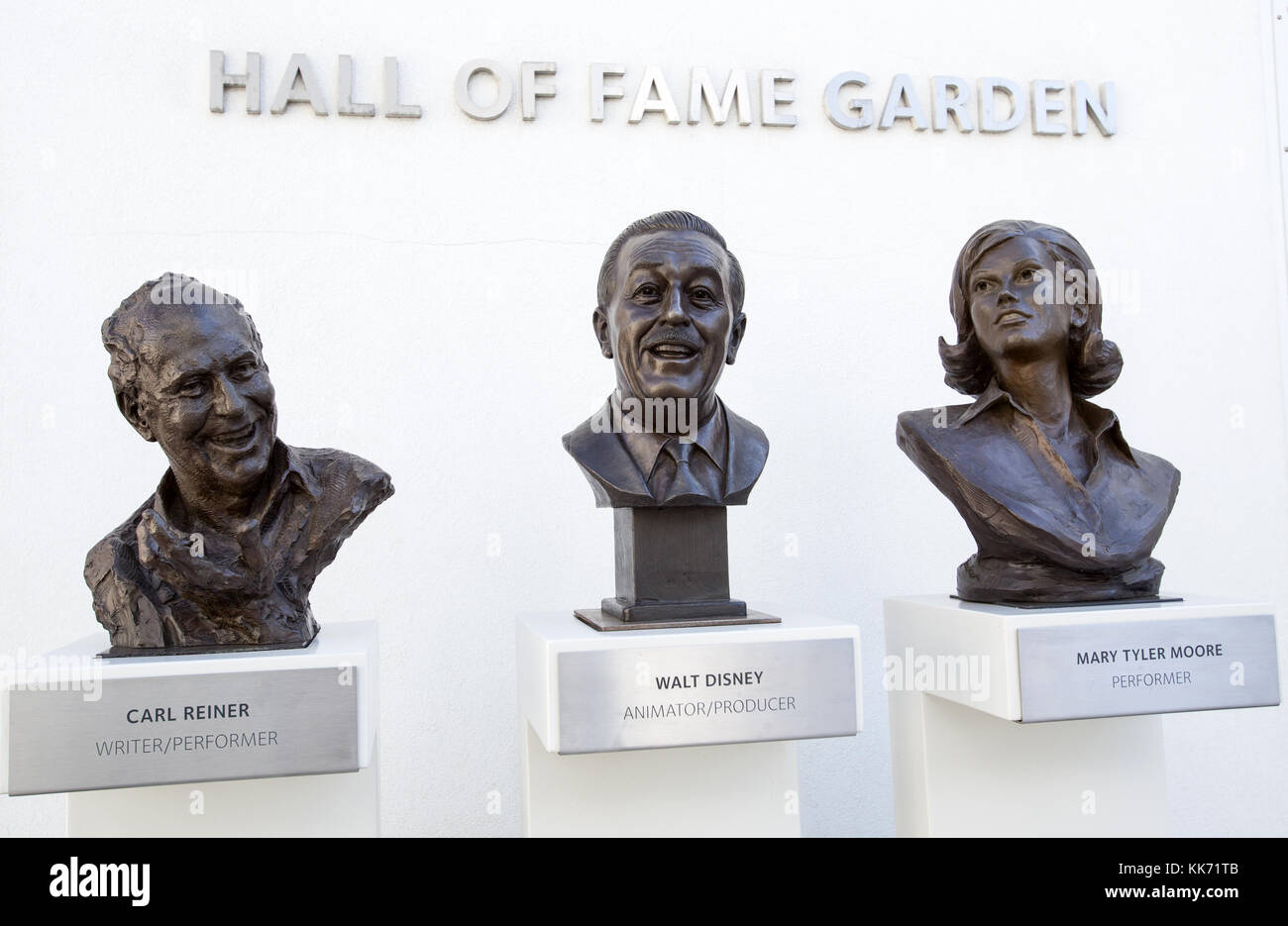 Celebrity Bust's At The Television Academy Hall Of Fame Stock Photo - Alamy