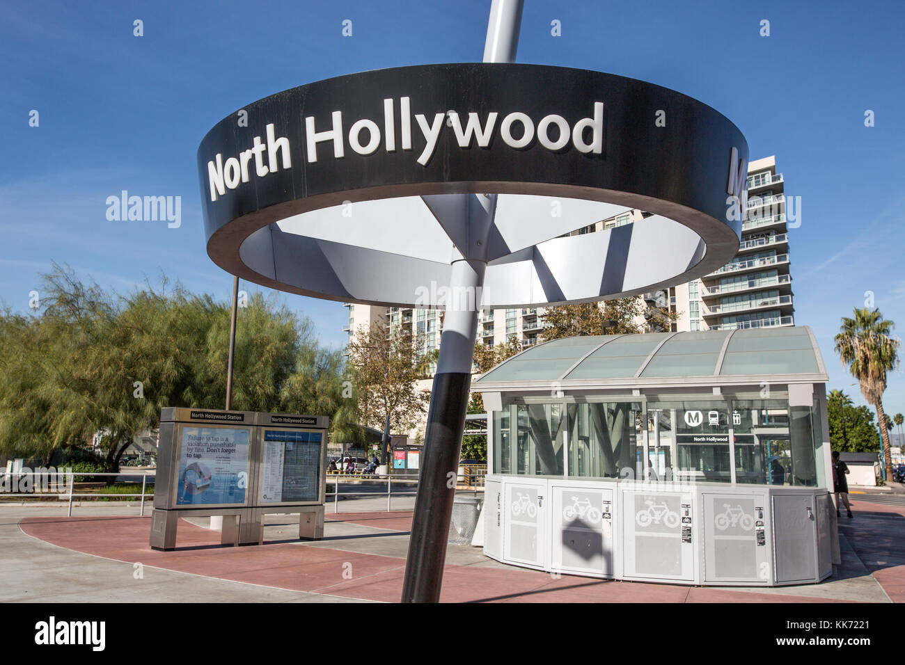 North Hollywood, California Metro Station Stock Photo - Alamy