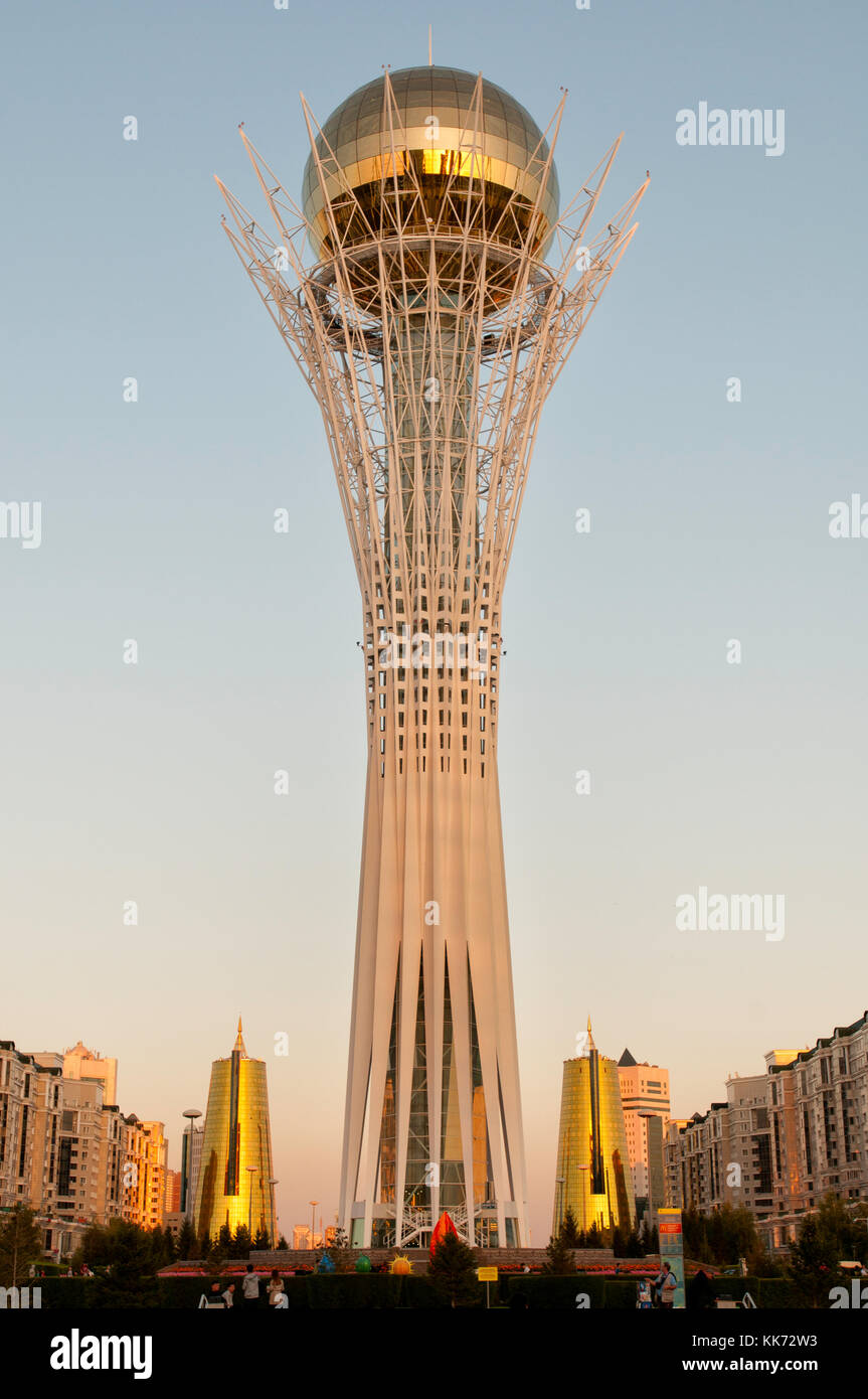 The Baiterek tower in Astana, Kazakhstan Stock Photo