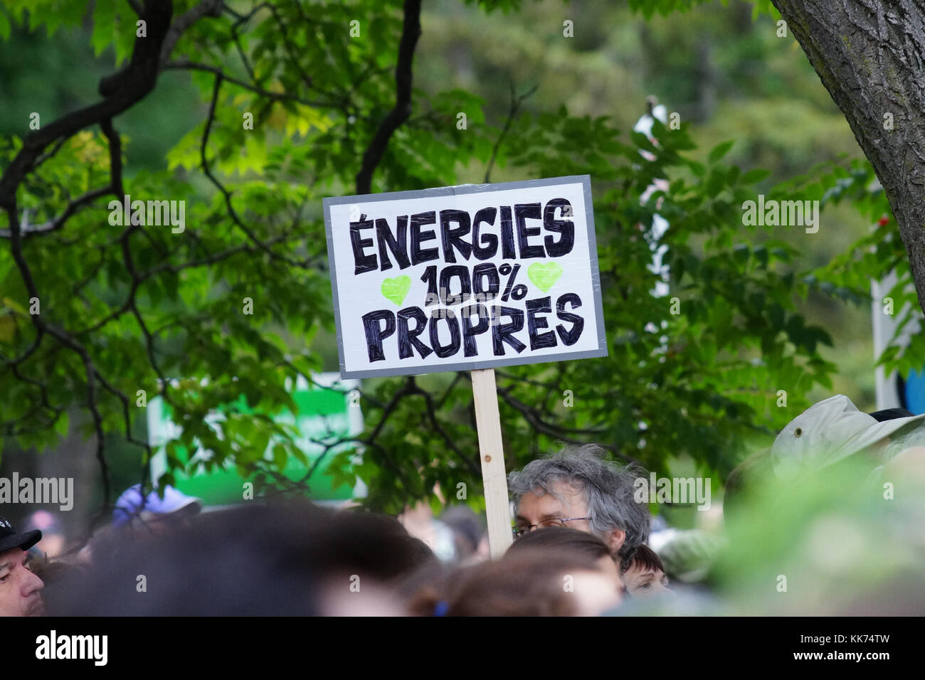 Protest against world climate change.Montreal,Canada Stock Photo