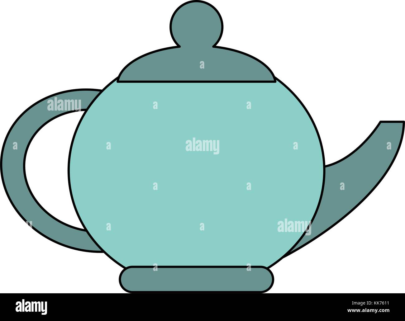 Porcelain kettle isolated Stock Vector Image & Art Alamy
