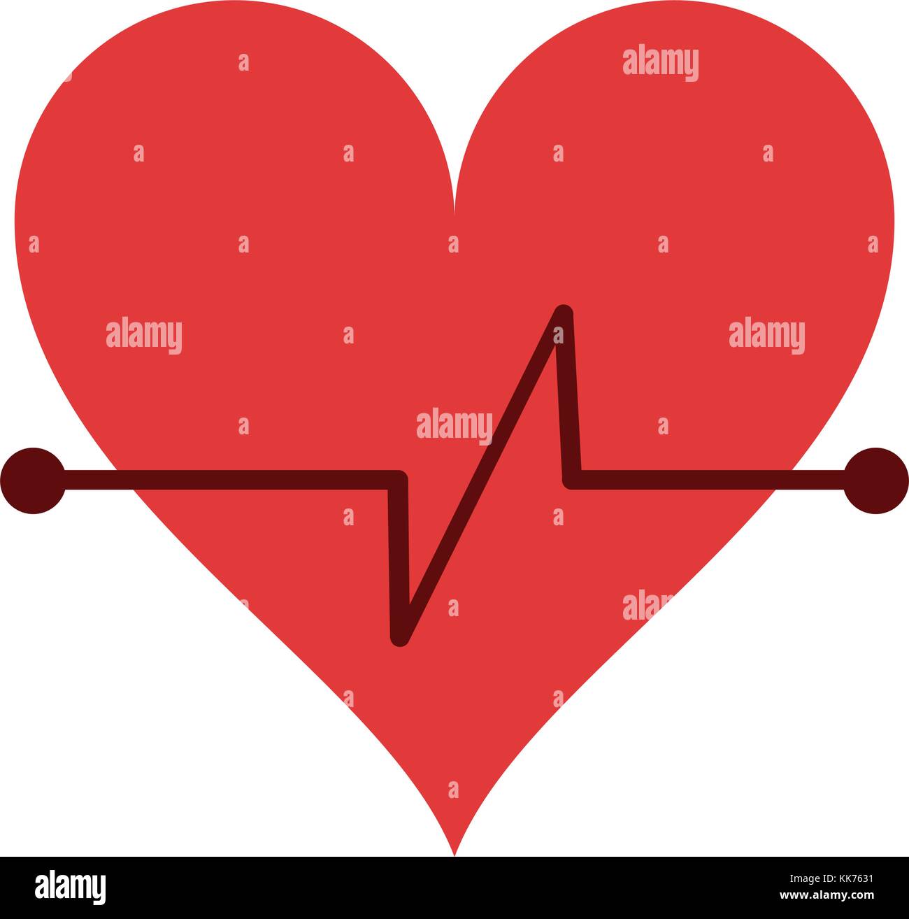 Heartbeat medical symbol Stock Vector Image & Art Alamy