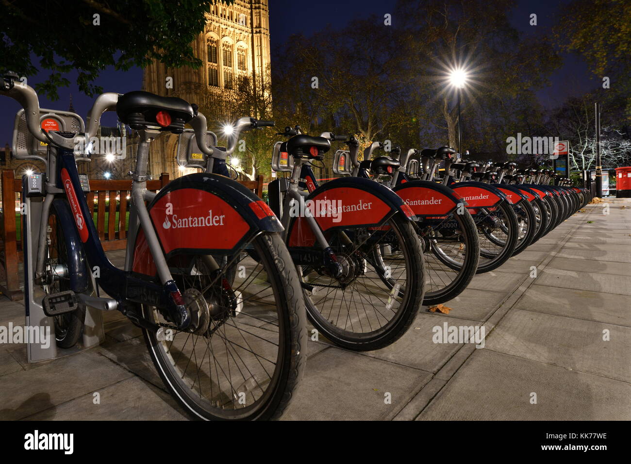 London at Night Stock Photo