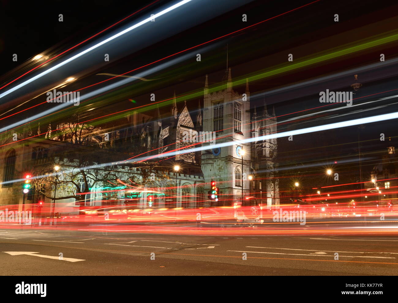 London at Night Stock Photo