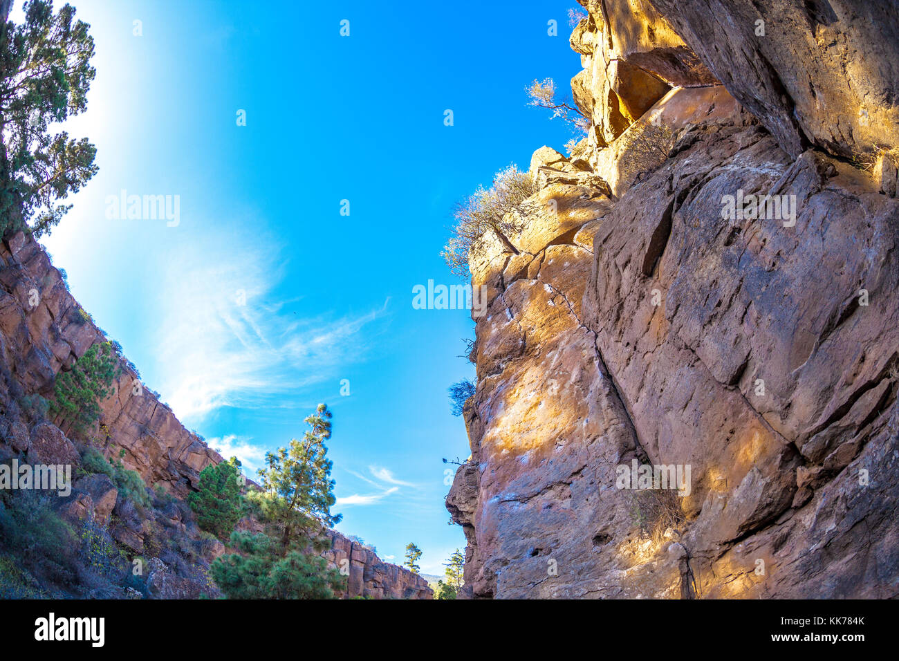 rock climbing in Arico (Tenerife island Stock Photo Alamy