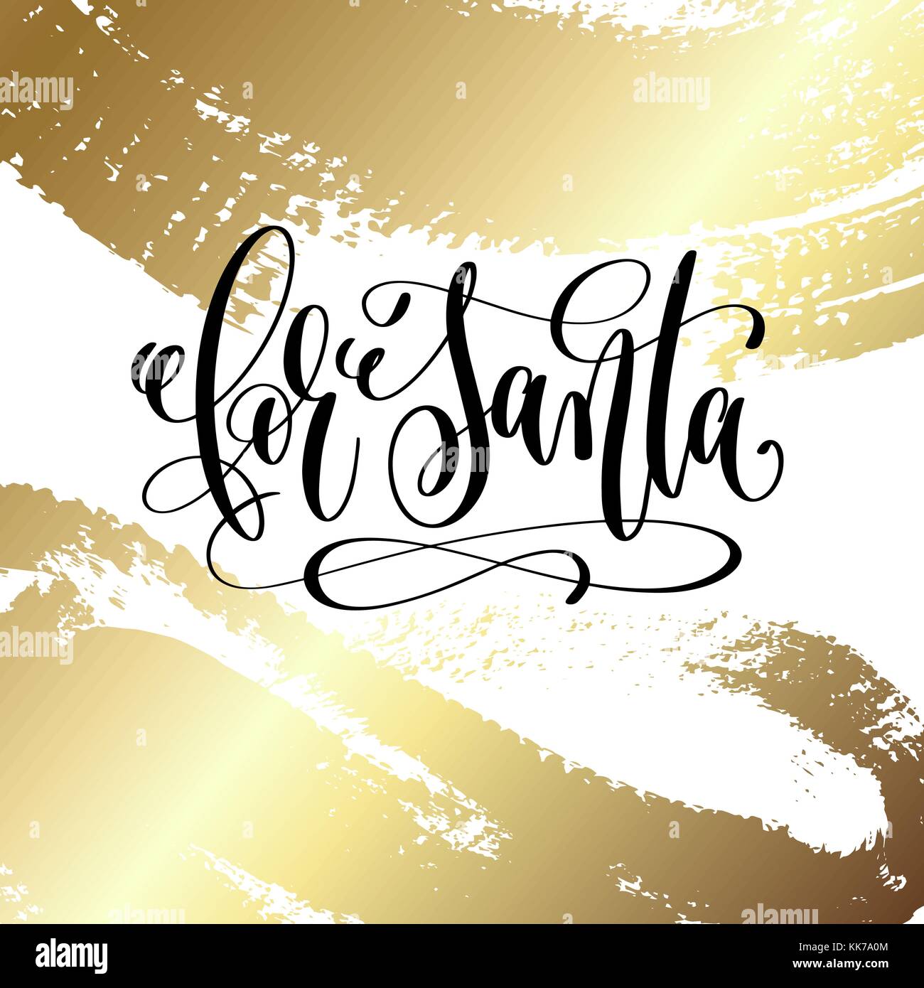 Santa Lettering Design for santa - hand lettering quote to winter holiday design Stock Vector ...