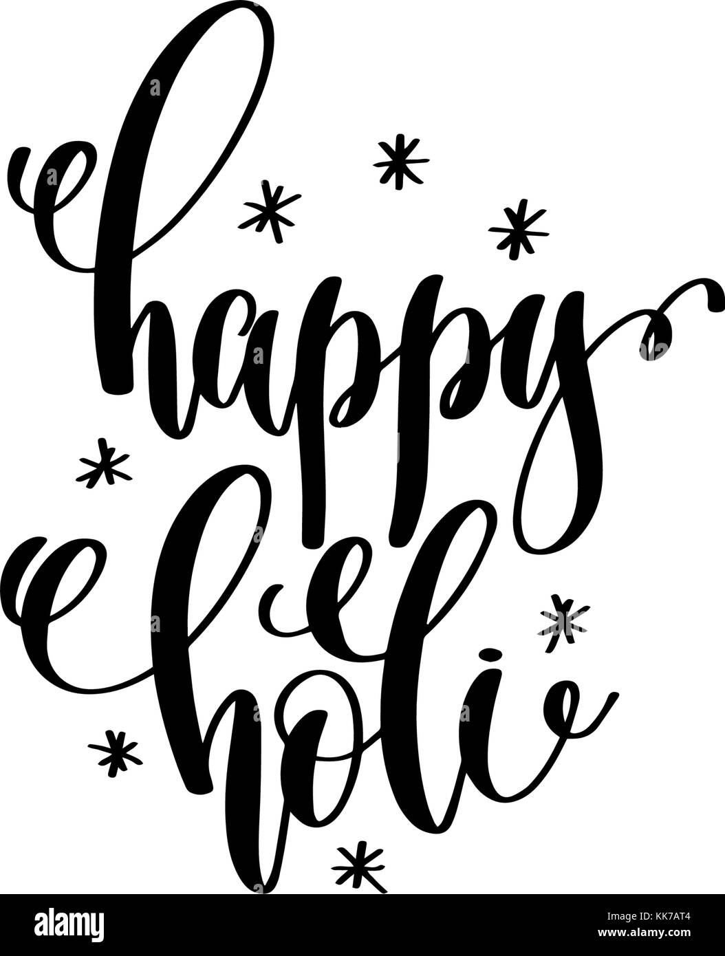 Happy holi font Black and White Stock Photos & Images Alamy