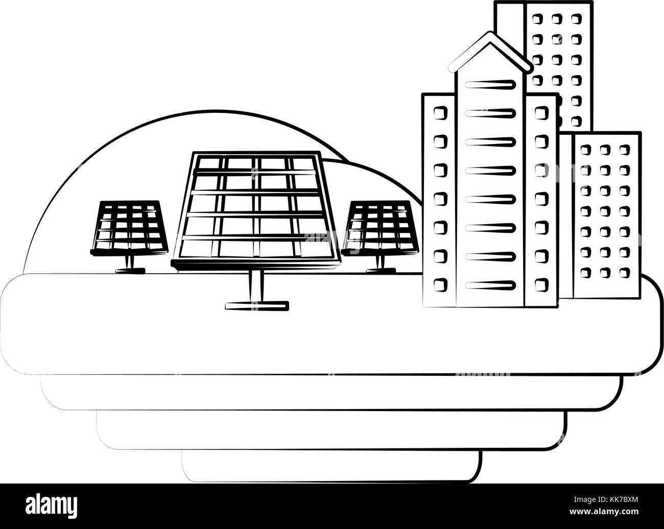 Solar panels Black and White Stock Photos & Images - Alamy