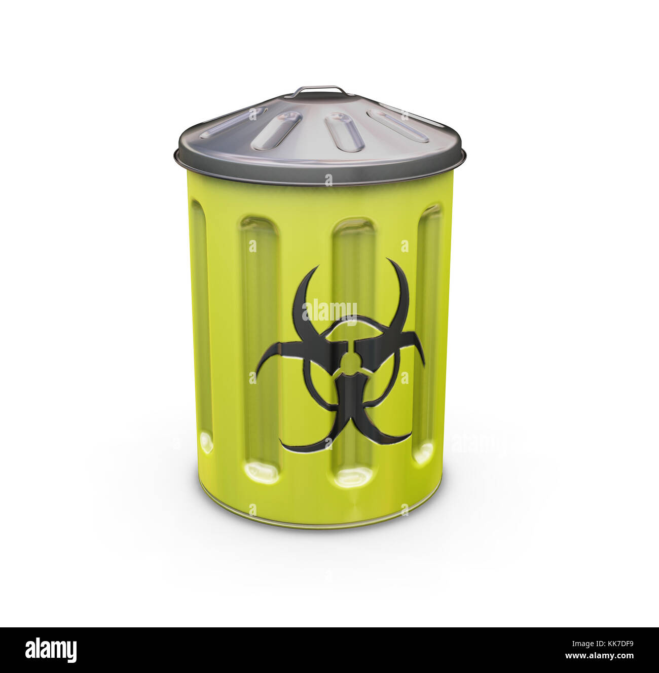 3D render of a biohazard bin Stock Photo Alamy