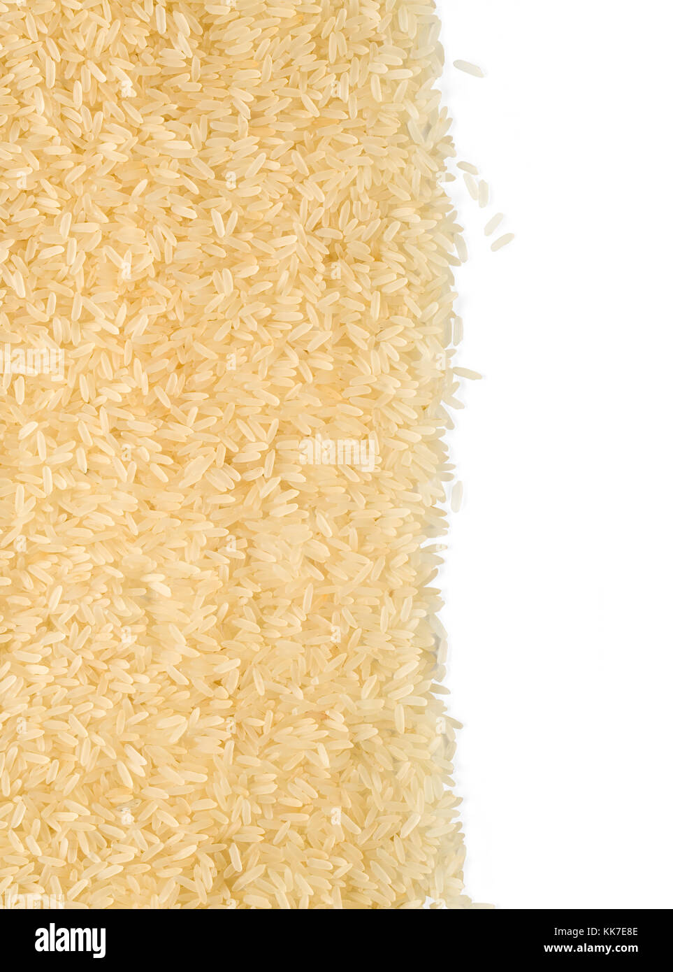 grains of rice on a white background with clipping path Stock Photo - Alamy