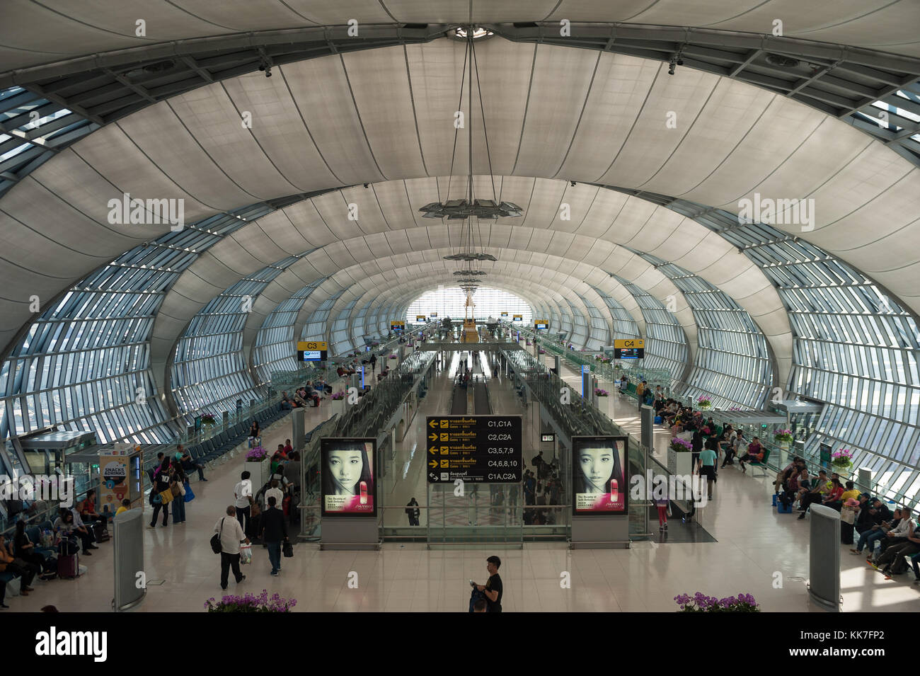 Bangkok, Thailand, passengers at the airport Bangkok Stock Photo