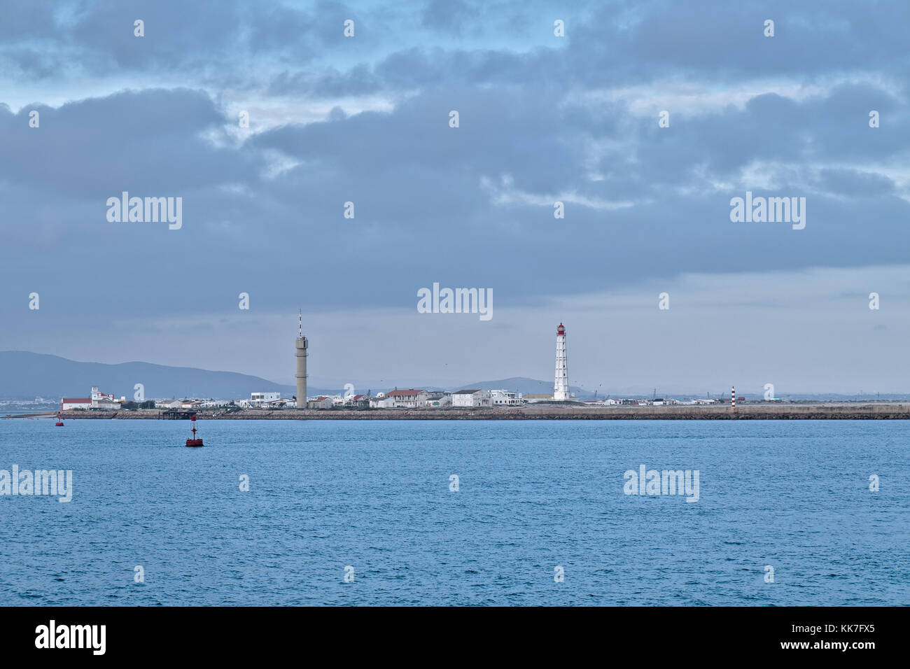 Ilha do Farol (Lighthouse Island). Faro, Algarve, Portugal Stock Photo