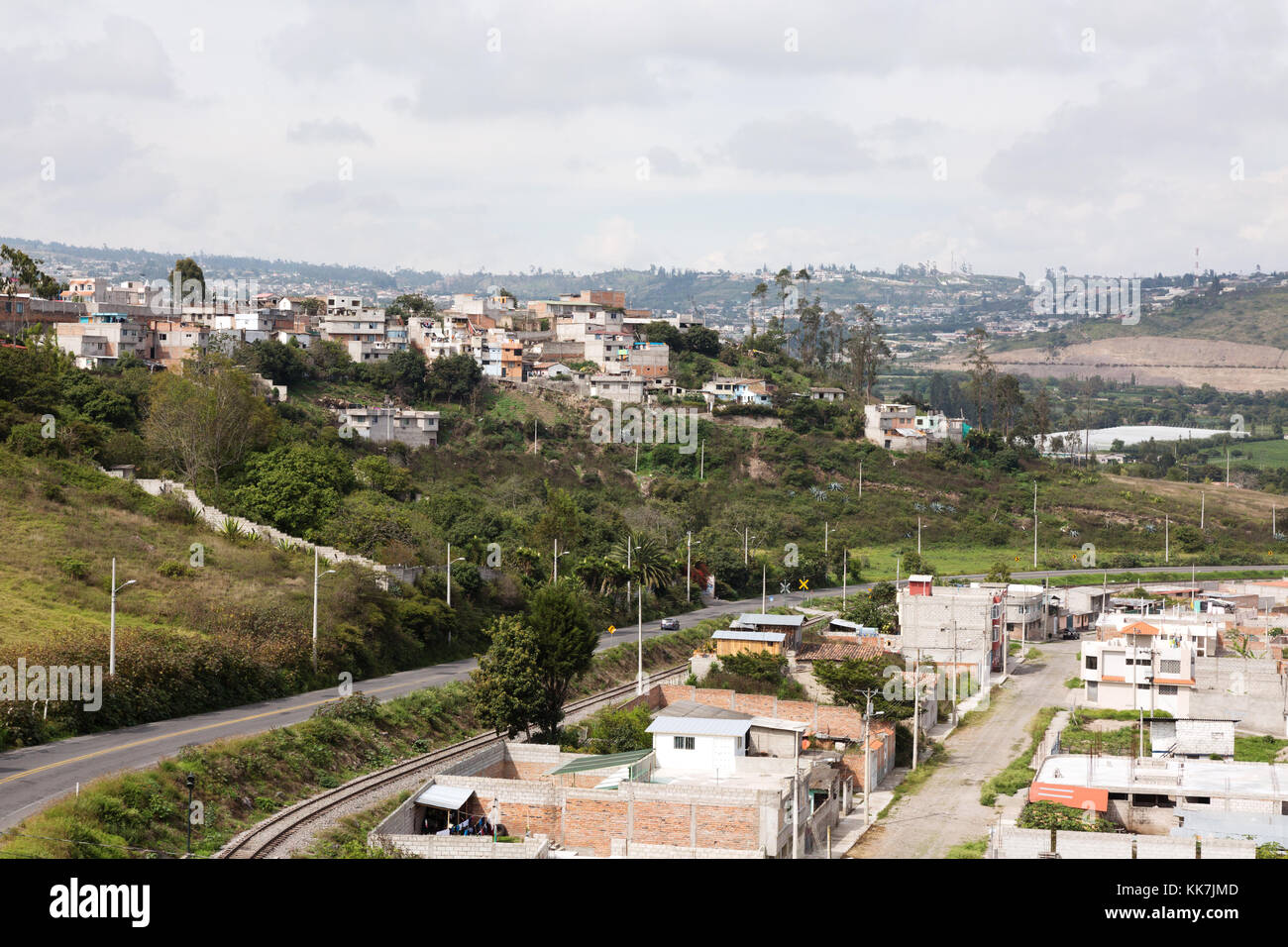The town of Ibarra, Northern Ecuador, South America Stock Photo