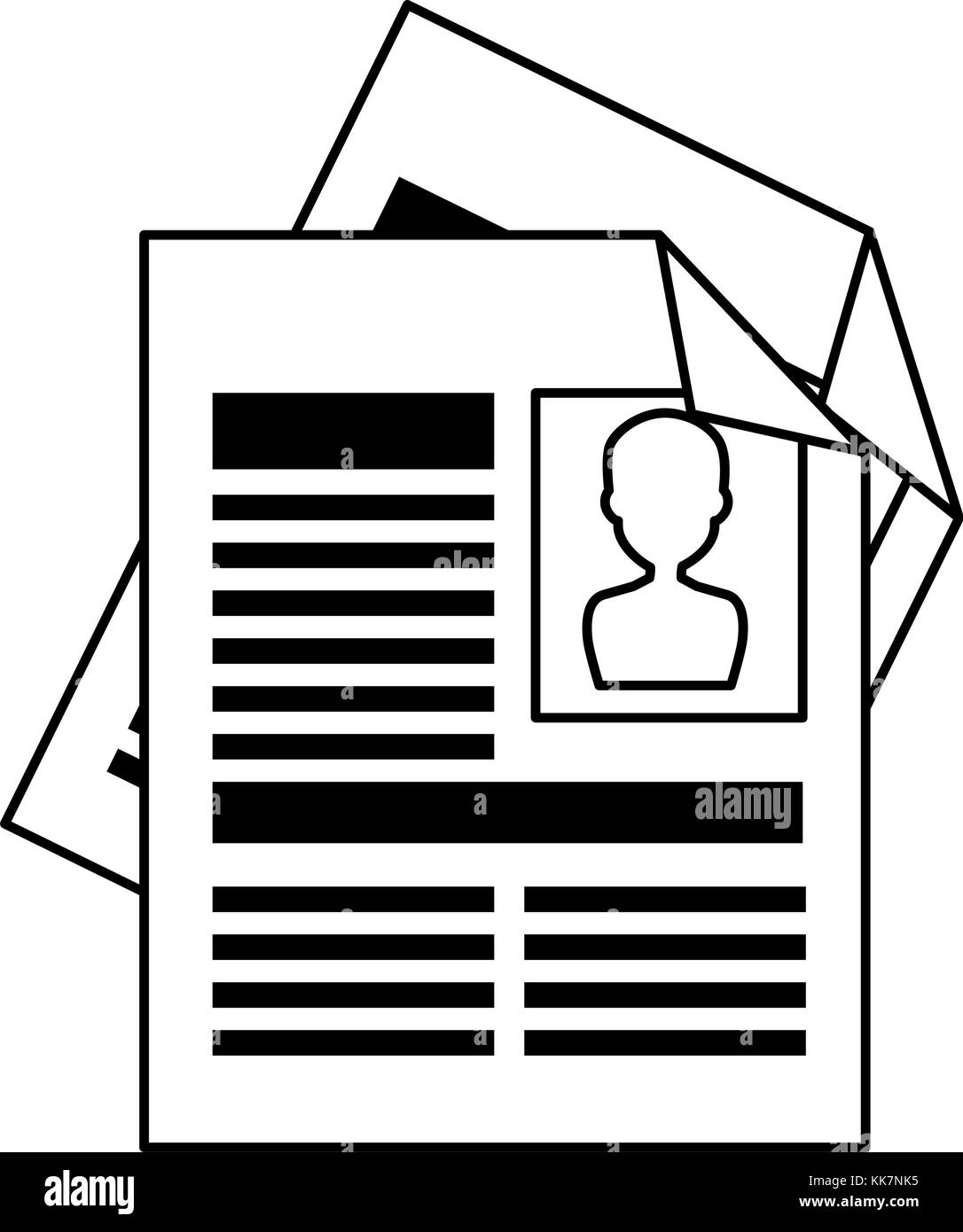 curriculum vitae isolated icon Stock Vector Image & Art - Alamy