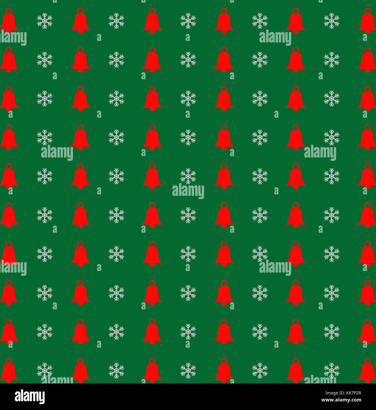 Christmas and new year seamless pattern with white snowflakes and red ...