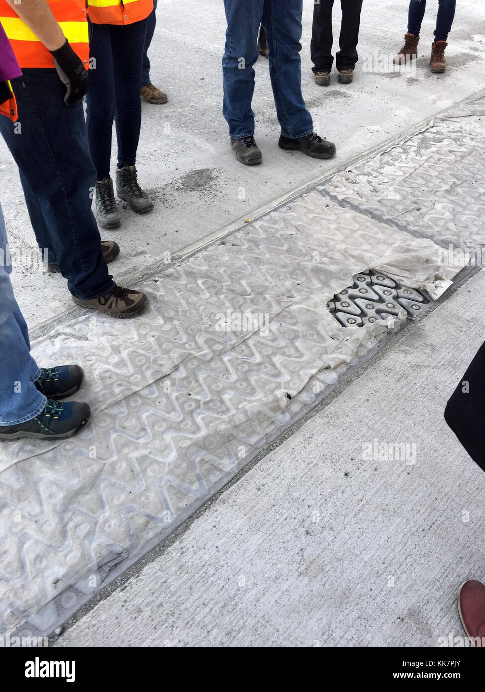 Tour participants get a first look at a newly installed Mageba