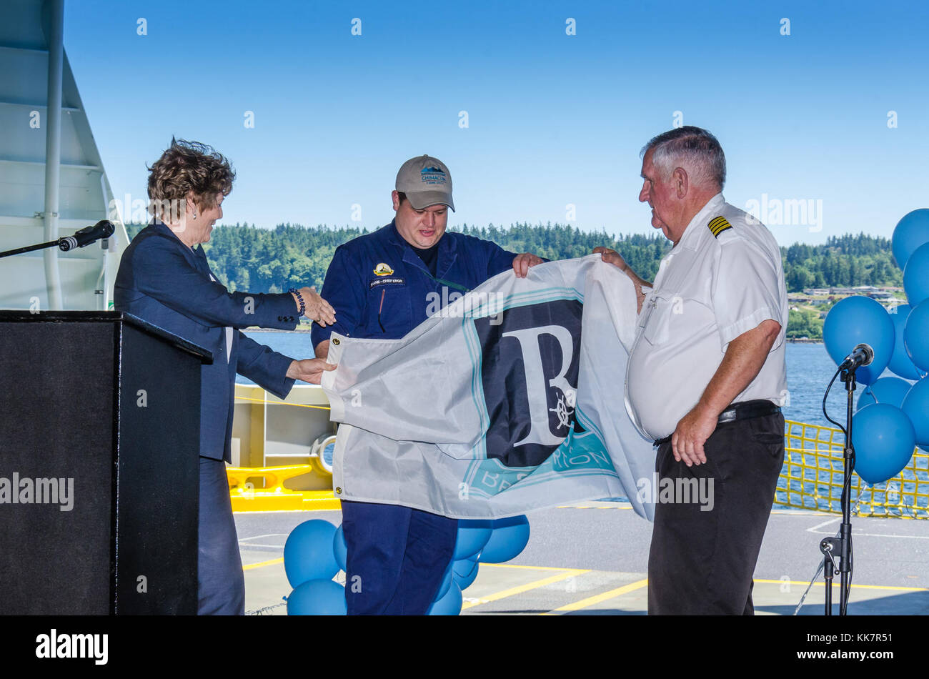The City of Bremerton flag was presented to Captain Corbin and Staff ...