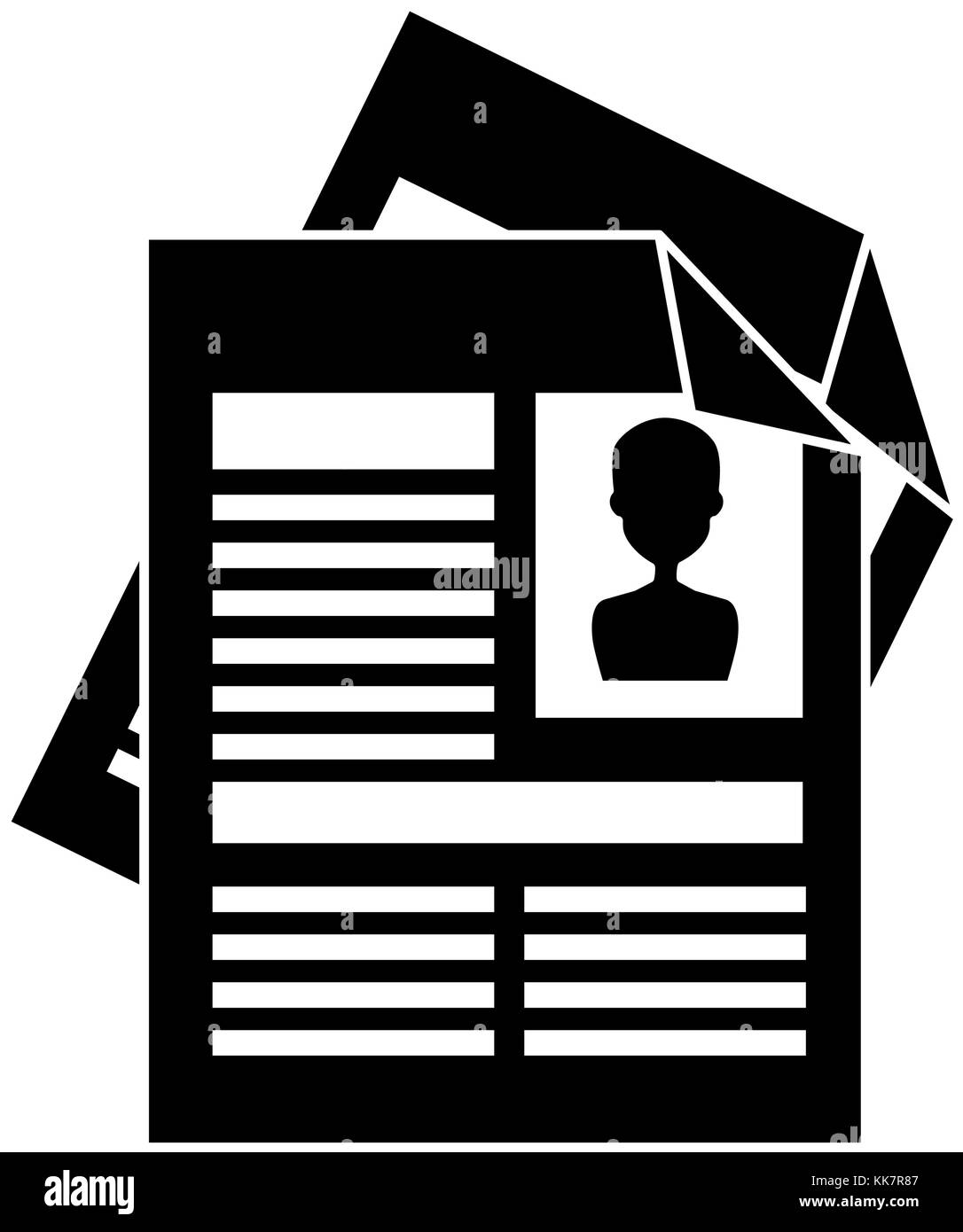 curriculum vitae isolated icon Stock Vector Image & Art - Alamy