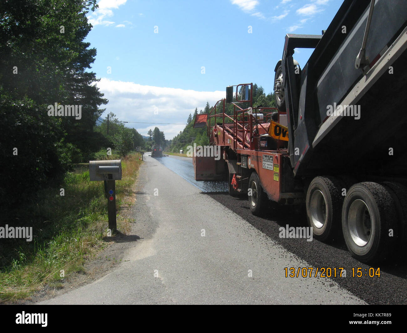 In 2018 WSDOT contractor crews from Granite Construction put a new