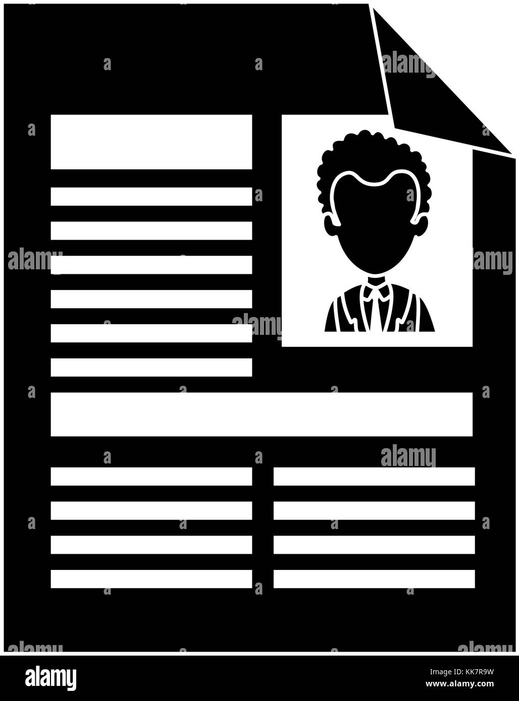 curriculum vitae isolated icon Stock Vector Image & Art - Alamy
