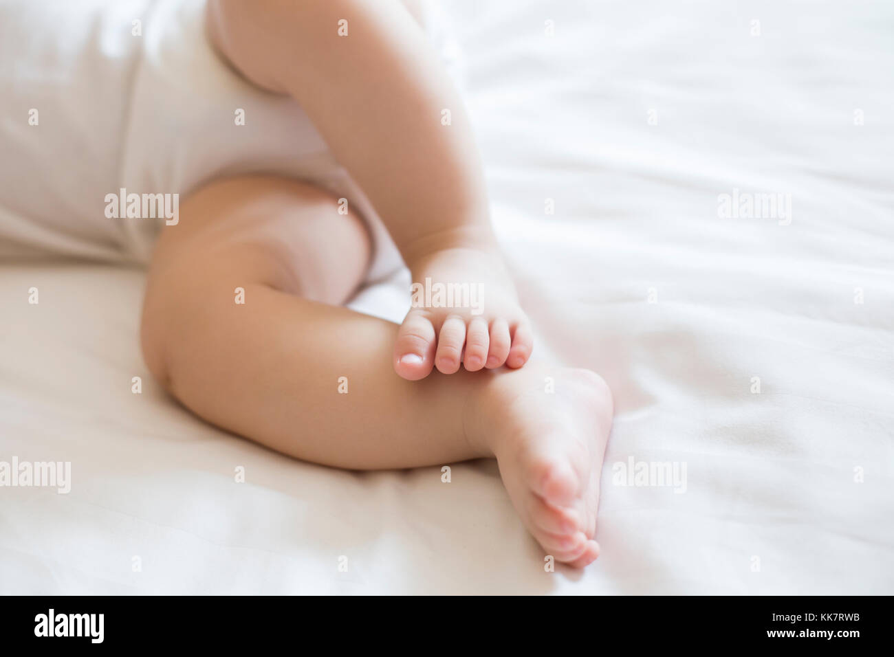 Close up of baby's feet Stock Photo
