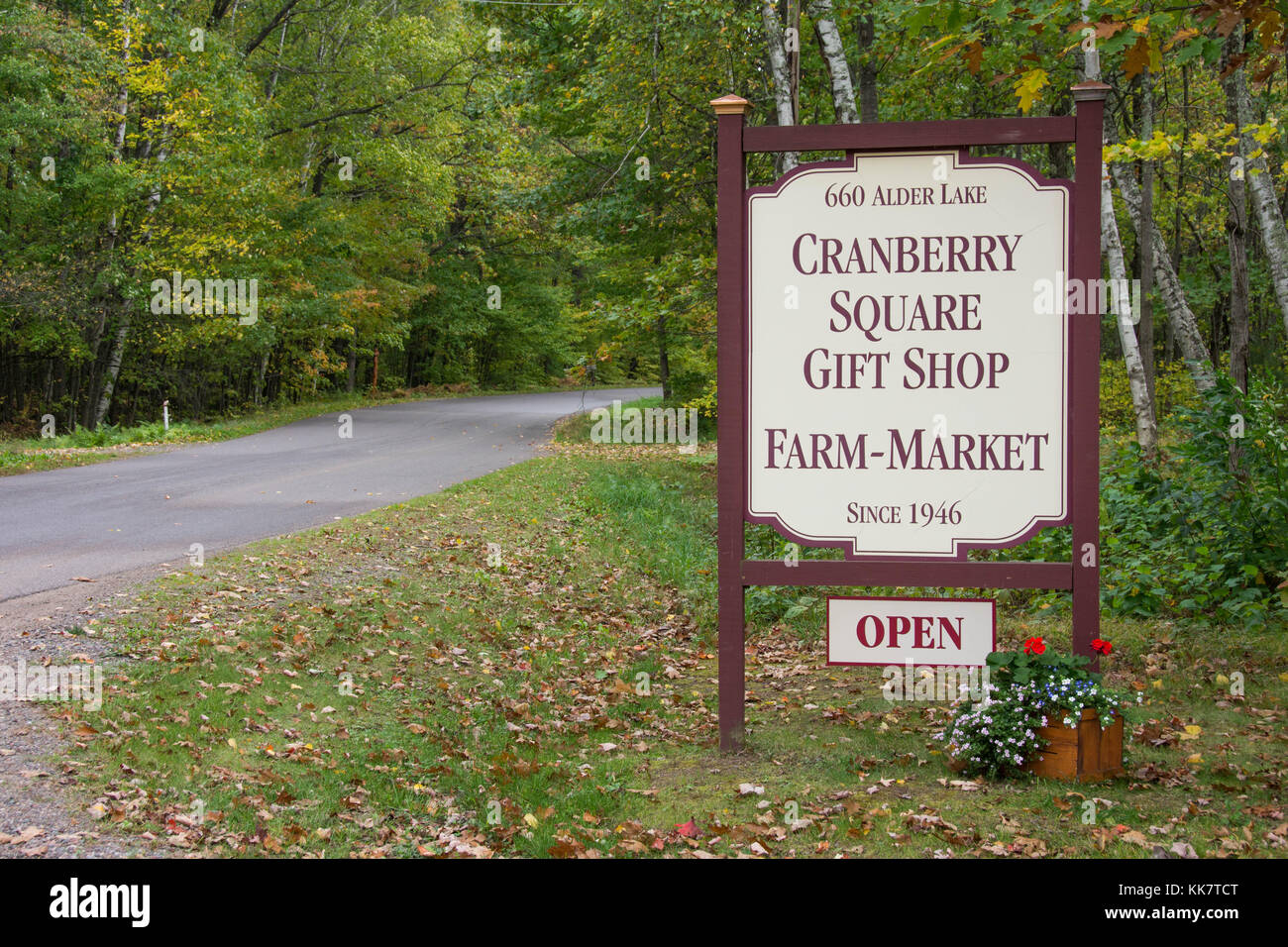 Vilas Cranberry farm in Manitowish Waters, Wisconsin Stock Photo Alamy