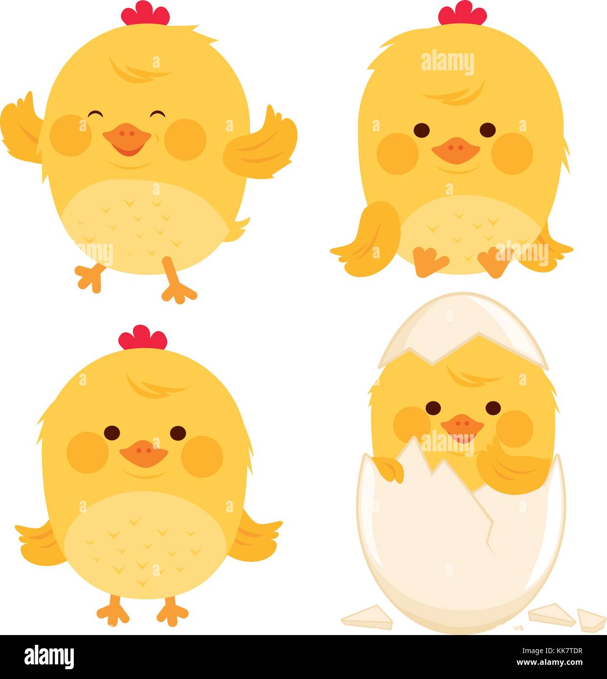 Little Chicken Collection. Vector Illustration Stock Vector Image & Art 