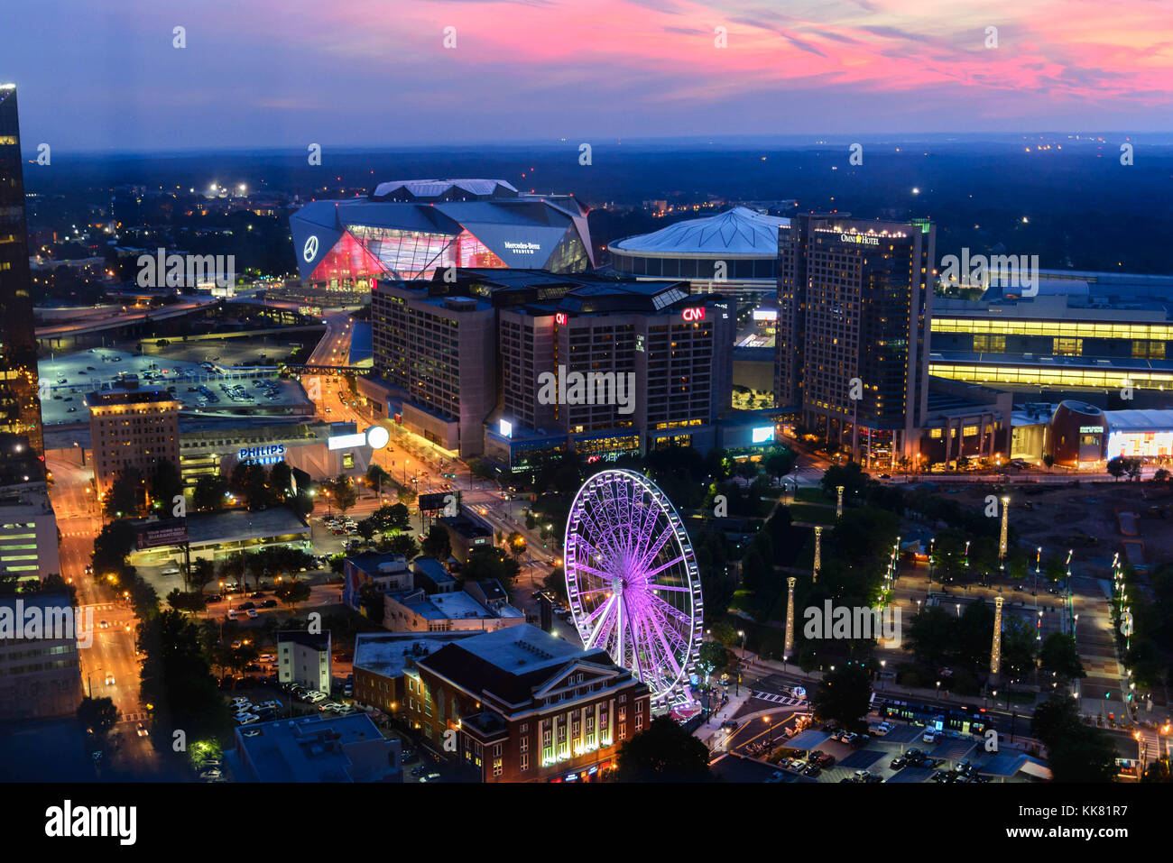 Centennial Park in downtown Atlanta, Georgia in 2017 Stock Photo - Alamy